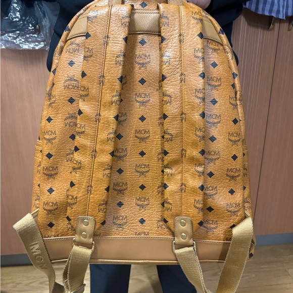 MCM Backpack in Brown and Gold - Picture 7 of 15